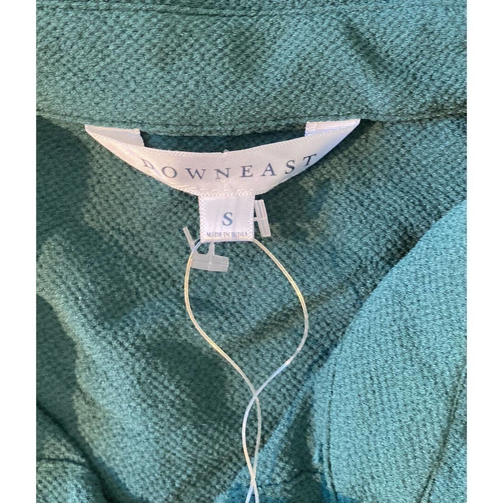 NWT DownEeast D-Ring Shirt Dress Size Small Green Rolltab Sleeve MSRP $46.99 - Picture 3 of 8